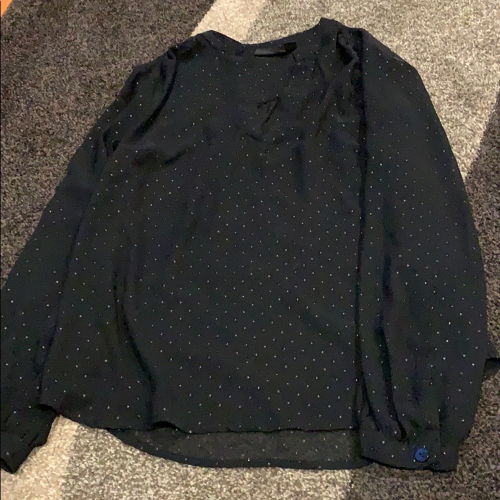 Sheer black work shirt